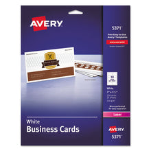 Load image into Gallery viewer, Avery® wholesale. AVERY Printable Microperforated Business Cards With Sure Feed Technology, Laser, 2 X 3.5, White, Uncoated, 250-pack. HSD Wholesale: Janitorial Supplies, Breakroom Supplies, Office Supplies.