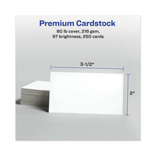 Load image into Gallery viewer, Avery® wholesale. AVERY Printable Microperforated Business Cards With Sure Feed Technology, Laser, 2 X 3.5, White, Uncoated, 250-pack. HSD Wholesale: Janitorial Supplies, Breakroom Supplies, Office Supplies.