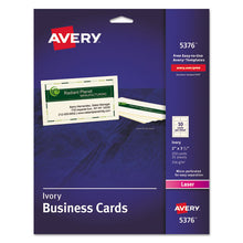 Load image into Gallery viewer, Avery® wholesale. AVERY Printable Microperforated Business Cards With Sure Feed Technology, Laser, 2 X 3.5, Ivory, Uncoated, 250-pack. HSD Wholesale: Janitorial Supplies, Breakroom Supplies, Office Supplies.