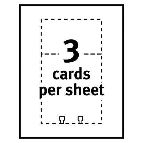 Avery® wholesale. AVERY Large Rotary Cards, Laser-inkjet, 3 X 5, 3 Cards-sheet, 150 Cards-box. HSD Wholesale: Janitorial Supplies, Breakroom Supplies, Office Supplies.