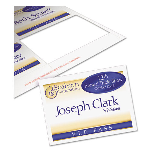 Avery® wholesale. AVERY Name Badge Insert Refills, Horizontal-vertical, 3 X 4, White, 300-box. HSD Wholesale: Janitorial Supplies, Breakroom Supplies, Office Supplies.