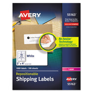 Avery® wholesale. AVERY Repositionable Shipping Labels W-sure Feed, Inkjet-laser, 2 X 4, White, 1000-box. HSD Wholesale: Janitorial Supplies, Breakroom Supplies, Office Supplies.