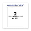 Avery® wholesale. AVERY Waterproof Shipping Labels With Trueblock Technology, Laser Printers, 5.5 X 8.5, White, 2-sheet, 50 Sheets-pack. HSD Wholesale: Janitorial Supplies, Breakroom Supplies, Office Supplies.