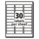 Avery® wholesale. AVERY Matte Clear Easy Peel Mailing Labels W- Sure Feed Technology, Laser Printers, 1 X 2.63, Clear, 30-sheet, 25 Sheets-box. HSD Wholesale: Janitorial Supplies, Breakroom Supplies, Office Supplies.