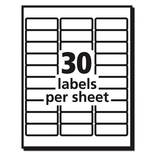 Avery® wholesale. AVERY Matte Clear Easy Peel Mailing Labels W- Sure Feed Technology, Laser Printers, 1 X 2.63, Clear, 30-sheet, 50 Sheets-box. HSD Wholesale: Janitorial Supplies, Breakroom Supplies, Office Supplies.