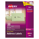 Avery® wholesale. AVERY Matte Clear Easy Peel Mailing Labels W- Sure Feed Technology, Laser Printers, 1 X 4, Clear, 20-sheet, 50 Sheets-box. HSD Wholesale: Janitorial Supplies, Breakroom Supplies, Office Supplies.
