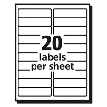 Load image into Gallery viewer, Avery® wholesale. AVERY Matte Clear Easy Peel Mailing Labels W- Sure Feed Technology, Laser Printers, 1 X 4, Clear, 20-sheet, 50 Sheets-box. HSD Wholesale: Janitorial Supplies, Breakroom Supplies, Office Supplies.
