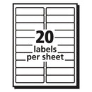 Avery® wholesale. AVERY Matte Clear Easy Peel Mailing Labels W- Sure Feed Technology, Laser Printers, 1 X 4, Clear, 20-sheet, 50 Sheets-box. HSD Wholesale: Janitorial Supplies, Breakroom Supplies, Office Supplies.