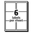 Avery® wholesale. AVERY Matte Clear Easy Peel Mailing Labels W- Sure Feed Technology, Laser Printers, 3.33 X 4, Clear, 6-sheet, 50 Sheets-box. HSD Wholesale: Janitorial Supplies, Breakroom Supplies, Office Supplies.