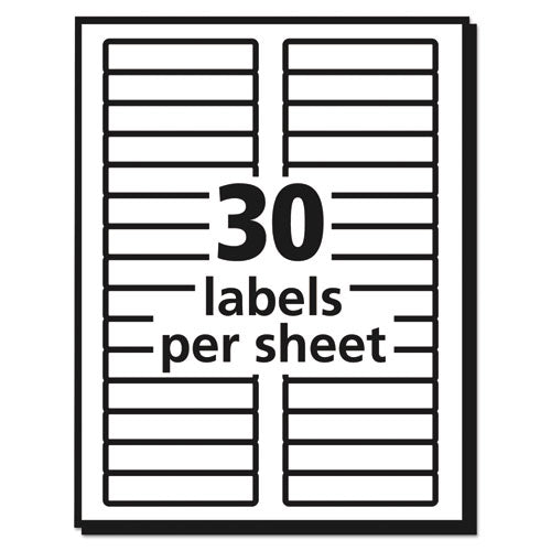 Avery® wholesale. AVERY Permanent Trueblock File Folder Labels With Sure Feed Technology, 0.66 X 3.44, White, 30-sheet, 25 Sheets-pack. HSD Wholesale: Janitorial Supplies, Breakroom Supplies, Office Supplies.