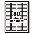 Avery® wholesale. AVERY Matte Clear Easy Peel Mailing Labels W- Sure Feed Technology, Laser Printers, 0.5 X 1.75, Clear, 80-sheet, 25 Sheets-box. HSD Wholesale: Janitorial Supplies, Breakroom Supplies, Office Supplies.