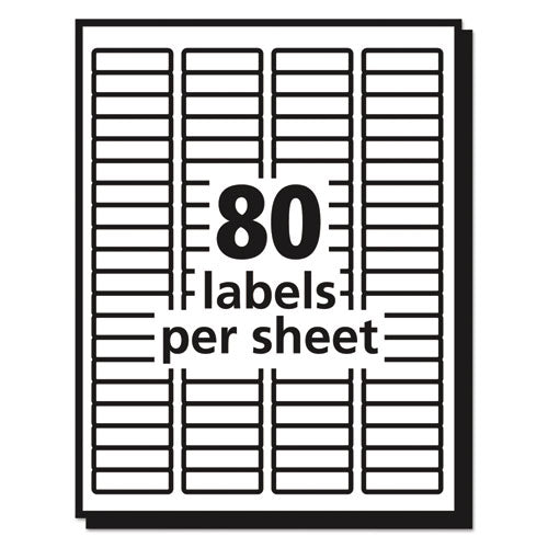 Avery® wholesale. AVERY Matte Clear Easy Peel Mailing Labels W- Sure Feed Technology, Laser Printers, 0.5 X 1.75, Clear, 80-sheet, 25 Sheets-box. HSD Wholesale: Janitorial Supplies, Breakroom Supplies, Office Supplies.