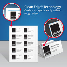 Load image into Gallery viewer, Avery® wholesale. AVERY Clean Edge Business Card Value Pack, Laser, 2 X 3 1-2, White, 2000-box. HSD Wholesale: Janitorial Supplies, Breakroom Supplies, Office Supplies.