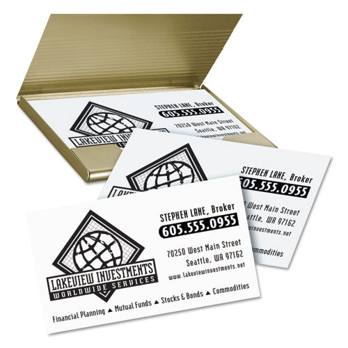 Avery® wholesale. AVERY Clean Edge Business Card Value Pack, Laser, 2 X 3 1-2, White, 2000-box. HSD Wholesale: Janitorial Supplies, Breakroom Supplies, Office Supplies.