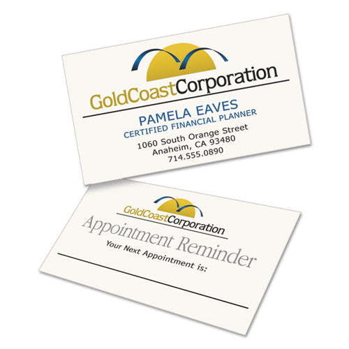 Avery® wholesale. AVERY Clean Edge Business Cards, Laser, 2 X 3 1-2, Ivory, 200-pack. HSD Wholesale: Janitorial Supplies, Breakroom Supplies, Office Supplies.