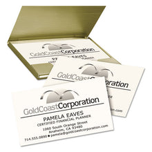 Load image into Gallery viewer, Avery® wholesale. AVERY Clean Edge Business Cards, Laser, 2 X 3 1-2, Ivory, 200-pack. HSD Wholesale: Janitorial Supplies, Breakroom Supplies, Office Supplies.