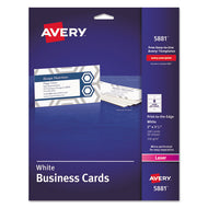 Avery® wholesale. AVERY Print-to-the-edge Microperforated Business Cards With Sure Feed Technology, Color Laser, 2 X 3.5, Wht, 160-pk. HSD Wholesale: Janitorial Supplies, Breakroom Supplies, Office Supplies.