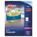 Avery® wholesale. AVERY Postcards, Color Laser Printing, 4 X 6, Uncoated White, 2 Cards-sheet, 80-box. HSD Wholesale: Janitorial Supplies, Breakroom Supplies, Office Supplies.