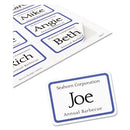 Avery® wholesale. AVERY Flexible Adhesive Name Badge Labels, 3.38 X 2.33, White-blue Border, 400-box. HSD Wholesale: Janitorial Supplies, Breakroom Supplies, Office Supplies.