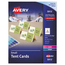 Avery® wholesale. AVERY Small Tent Card, Ivory, 2 X 3 1-2, 4 Cards-sheet, 160-box. HSD Wholesale: Janitorial Supplies, Breakroom Supplies, Office Supplies.