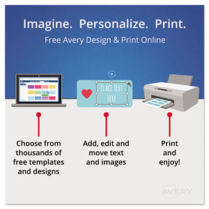 Avery® wholesale. AVERY Small Tent Card, Ivory, 2 X 3 1-2, 4 Cards-sheet, 160-box. HSD Wholesale: Janitorial Supplies, Breakroom Supplies, Office Supplies.