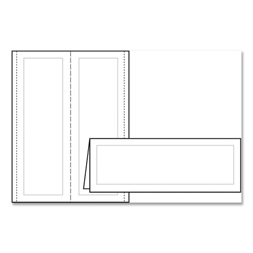 Avery® wholesale. AVERY Large Embossed Tent Card, Ivory, 3 1-2 X 11, 1 Card-sheet, 50-box. HSD Wholesale: Janitorial Supplies, Breakroom Supplies, Office Supplies.