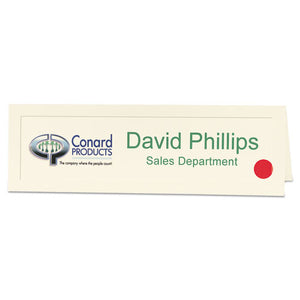 Avery® wholesale. AVERY Large Embossed Tent Card, Ivory, 3 1-2 X 11, 1 Card-sheet, 50-box. HSD Wholesale: Janitorial Supplies, Breakroom Supplies, Office Supplies.