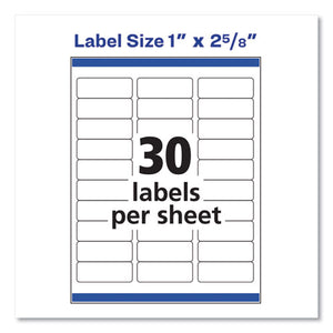 Avery® wholesale. AVERY Easy Peel White Address Labels W- Sure Feed Technology, Laser Printers, 1 X 2.63, White, 30-sheet, 250 Sheets-pack. HSD Wholesale: Janitorial Supplies, Breakroom Supplies, Office Supplies.