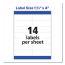 Avery® wholesale. AVERY Easy Peel White Address Labels W- Sure Feed Technology, Laser Printers, 1.33 X 4, White, 14-sheet, 250 Sheets-box. HSD Wholesale: Janitorial Supplies, Breakroom Supplies, Office Supplies.