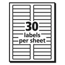 Avery® wholesale. AVERY Permanent Trueblock File Folder Labels With Sure Feed Technology, 0.66 X 3.44, White, 30-sheet, 50 Sheets-box. HSD Wholesale: Janitorial Supplies, Breakroom Supplies, Office Supplies.