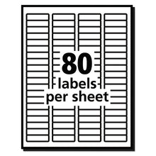 Load image into Gallery viewer, Avery® wholesale. AVERY White Address Labels W- Sure Feed Technology For Laser Printers, Laser Printers, 0.5 X 1.75, White, 80-sheet, 250 Sheets-box. HSD Wholesale: Janitorial Supplies, Breakroom Supplies, Office Supplies.