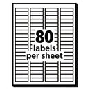 Avery® wholesale. AVERY White Address Labels W- Sure Feed Technology For Laser Printers, Laser Printers, 0.5 X 1.75, White, 80-sheet, 250 Sheets-box. HSD Wholesale: Janitorial Supplies, Breakroom Supplies, Office Supplies.