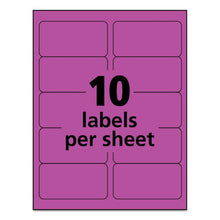 Load image into Gallery viewer, Avery® wholesale. AVERY High-visibility Permanent Laser Id Labels, 2 X 4, Neon Magenta, 1000-box. HSD Wholesale: Janitorial Supplies, Breakroom Supplies, Office Supplies.