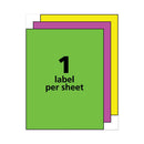 Avery® wholesale. AVERY High-visibility Permanent Laser Id Labels, 8.5 X 11, Asst. Neon, 15-pack. HSD Wholesale: Janitorial Supplies, Breakroom Supplies, Office Supplies.