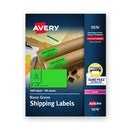 Avery® wholesale. AVERY High-visibility Permanent Laser Id Labels, 2 X 4, Neon Green, 1000-box. HSD Wholesale: Janitorial Supplies, Breakroom Supplies, Office Supplies.