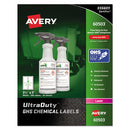 Avery® wholesale. AVERY Ultraduty Ghs Chemical Waterproof And Uv Resistant Labels, 3.5 X 5, White, 4-sheet, 50 Sheets-box. HSD Wholesale: Janitorial Supplies, Breakroom Supplies, Office Supplies.