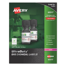 Load image into Gallery viewer, Avery® wholesale. AVERY Ultraduty Ghs Chemical Waterproof And Uv Resistant Labels, 1 X 2.5, White, 24-sheet, 25 Sheets-pack. HSD Wholesale: Janitorial Supplies, Breakroom Supplies, Office Supplies.