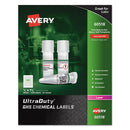 Avery® wholesale. AVERY Ultraduty Ghs Chemical Waterproof And Uv Resistant Labels, 0.5 X 1.75, White, 60-sheet, 25 Sheets-pack. HSD Wholesale: Janitorial Supplies, Breakroom Supplies, Office Supplies.