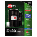 Avery® wholesale. AVERY Ultraduty Ghs Chemical Waterproof And Uv Resistant Labels, 8.5 X 11, White, 50-pack. HSD Wholesale: Janitorial Supplies, Breakroom Supplies, Office Supplies.