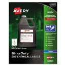 Avery® wholesale. AVERY Ultraduty Ghs Chemical Waterproof And Uv Resistant Labels, 4 X 4, White, 4-sheet, 50 Sheets-pack. HSD Wholesale: Janitorial Supplies, Breakroom Supplies, Office Supplies.