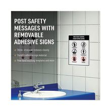 Load image into Gallery viewer, Avery® wholesale. AVERY Surface Safe Removable Label Safety Signs, Inkjet-laser Printers, 7 X 10, White, 15-pack. HSD Wholesale: Janitorial Supplies, Breakroom Supplies, Office Supplies.