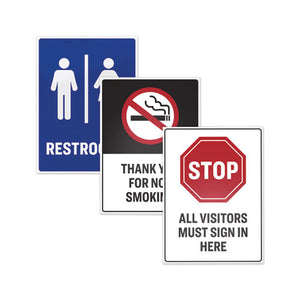 Avery® wholesale. AVERY Surface Safe Removable Label Safety Signs, Inkjet-laser Printers, 7 X 10, White, 15-pack. HSD Wholesale: Janitorial Supplies, Breakroom Supplies, Office Supplies.