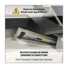 Load image into Gallery viewer, Avery® wholesale. AVERY Permatrack Metallic Asset Tag Labels, Laser Printers, 0.75 X 2, Metallic Silver, 30-sheet, 8 Sheets-pack. HSD Wholesale: Janitorial Supplies, Breakroom Supplies, Office Supplies.