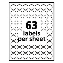 Load image into Gallery viewer, Avery® wholesale. AVERY Removable Multi-use Labels, Inkjet-laser Printers, 1&quot; Dia., White, 63-sheet, 15 Sheets-pack. HSD Wholesale: Janitorial Supplies, Breakroom Supplies, Office Supplies.