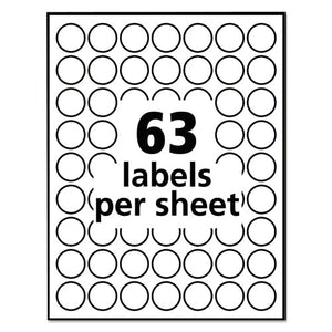Avery® wholesale. AVERY Removable Multi-use Labels, Inkjet-laser Printers, 1" Dia., White, 63-sheet, 15 Sheets-pack. HSD Wholesale: Janitorial Supplies, Breakroom Supplies, Office Supplies.