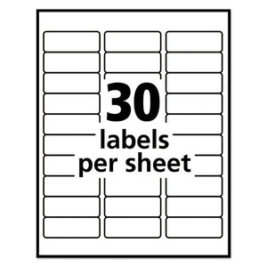Avery® wholesale. AVERY Removable Multi-use Labels, Inkjet-laser Printers, 1 X 2.63, White, 30-sheet, 25 Sheets-pack. HSD Wholesale: Janitorial Supplies, Breakroom Supplies, Office Supplies.