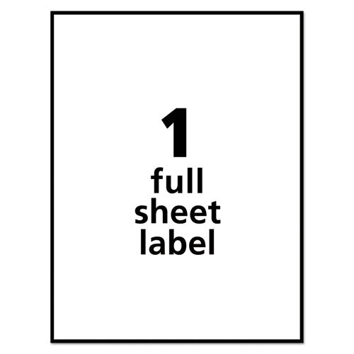 Avery® wholesale. AVERY Removable Multi-use Labels, Inkjet-laser Printers, 8.5 X 11, White, 25-pack. HSD Wholesale: Janitorial Supplies, Breakroom Supplies, Office Supplies.