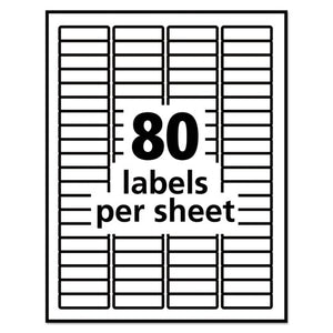 Avery® wholesale. AVERY Removable Multi-use Labels, Inkjet-laser Printers, 0.5 X 1.75, White, 80-sheet, 25 Sheets-pack. HSD Wholesale: Janitorial Supplies, Breakroom Supplies, Office Supplies.