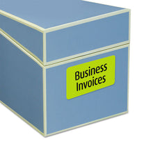 Load image into Gallery viewer, Avery® wholesale. AVERY High-vis Removable Laser-inkjet Id Labels, 2 X 4, Asst. Neon, 120-pack. HSD Wholesale: Janitorial Supplies, Breakroom Supplies, Office Supplies.