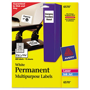 Avery® wholesale. AVERY Permanent Id Labels W- Sure Feed Technology, Inkjet-laser Printers, 1.25 X 1.75, White, 32-sheet, 15 Sheets-pack. HSD Wholesale: Janitorial Supplies, Breakroom Supplies, Office Supplies.